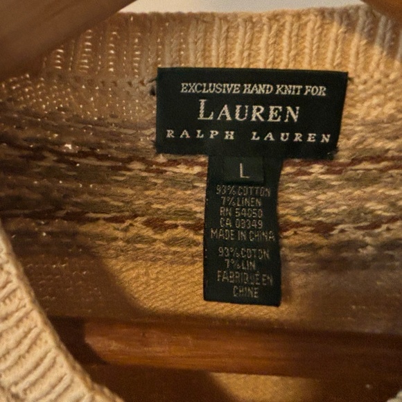 Exclusive Hand Knit for Lauren Ralph Lauren Equestrian Horse & Dog Knit Sweater - Picture 7 of 7